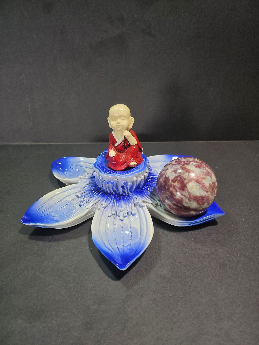 Sphere holder 6-7spheres with removable Buddha