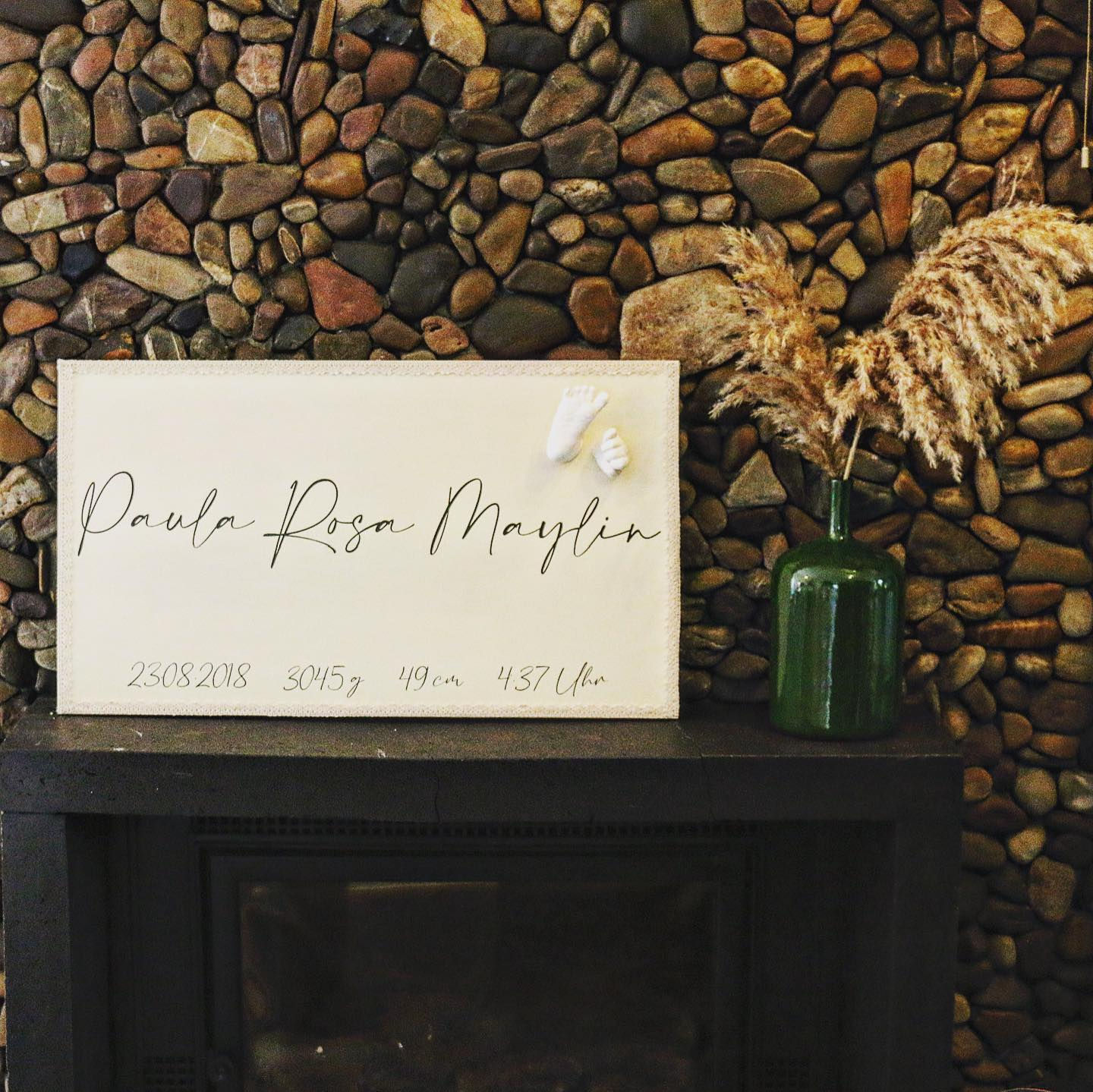 Babydaten Memorial (ohne Hand & Fussabdruck)