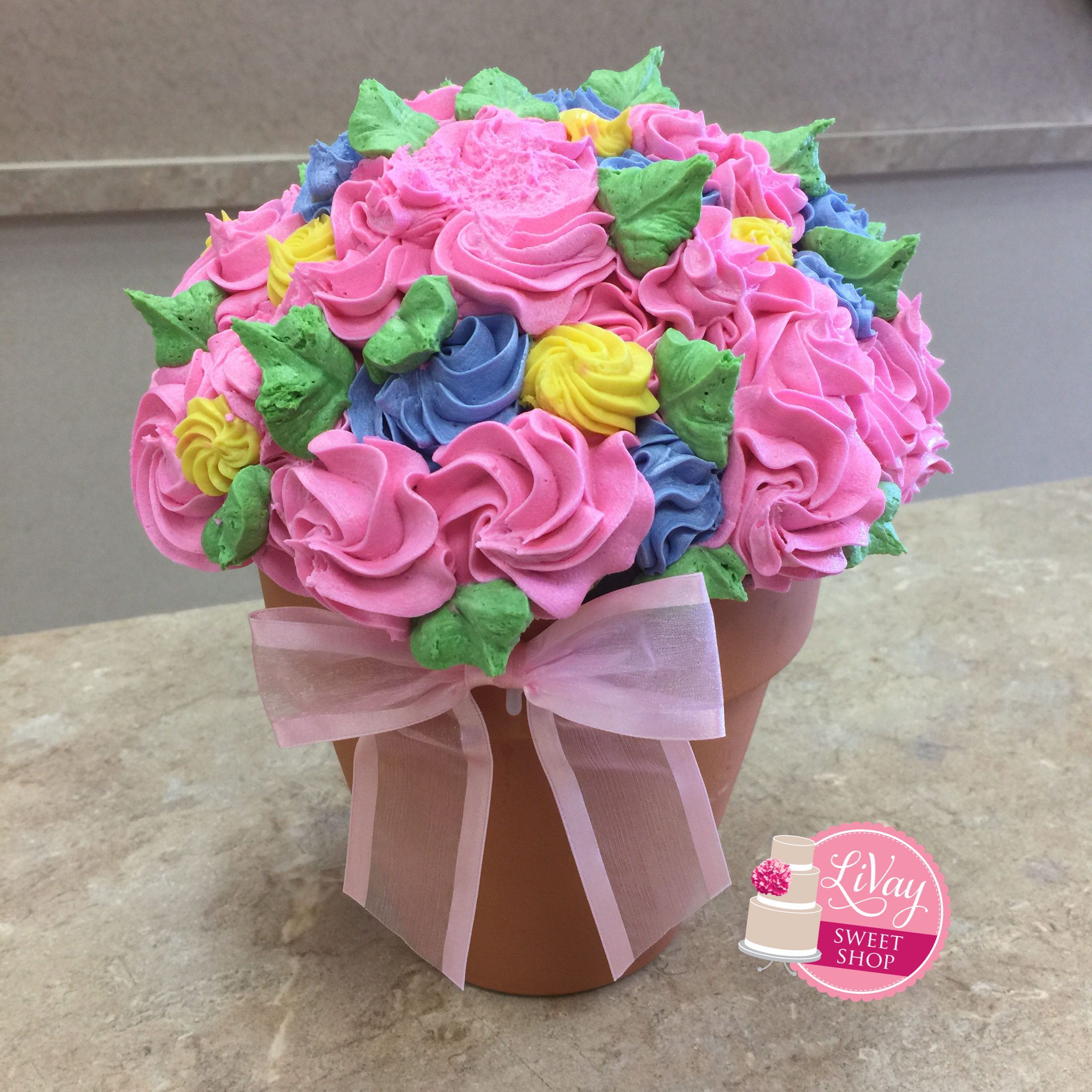 PINK Cupcake Bouquet