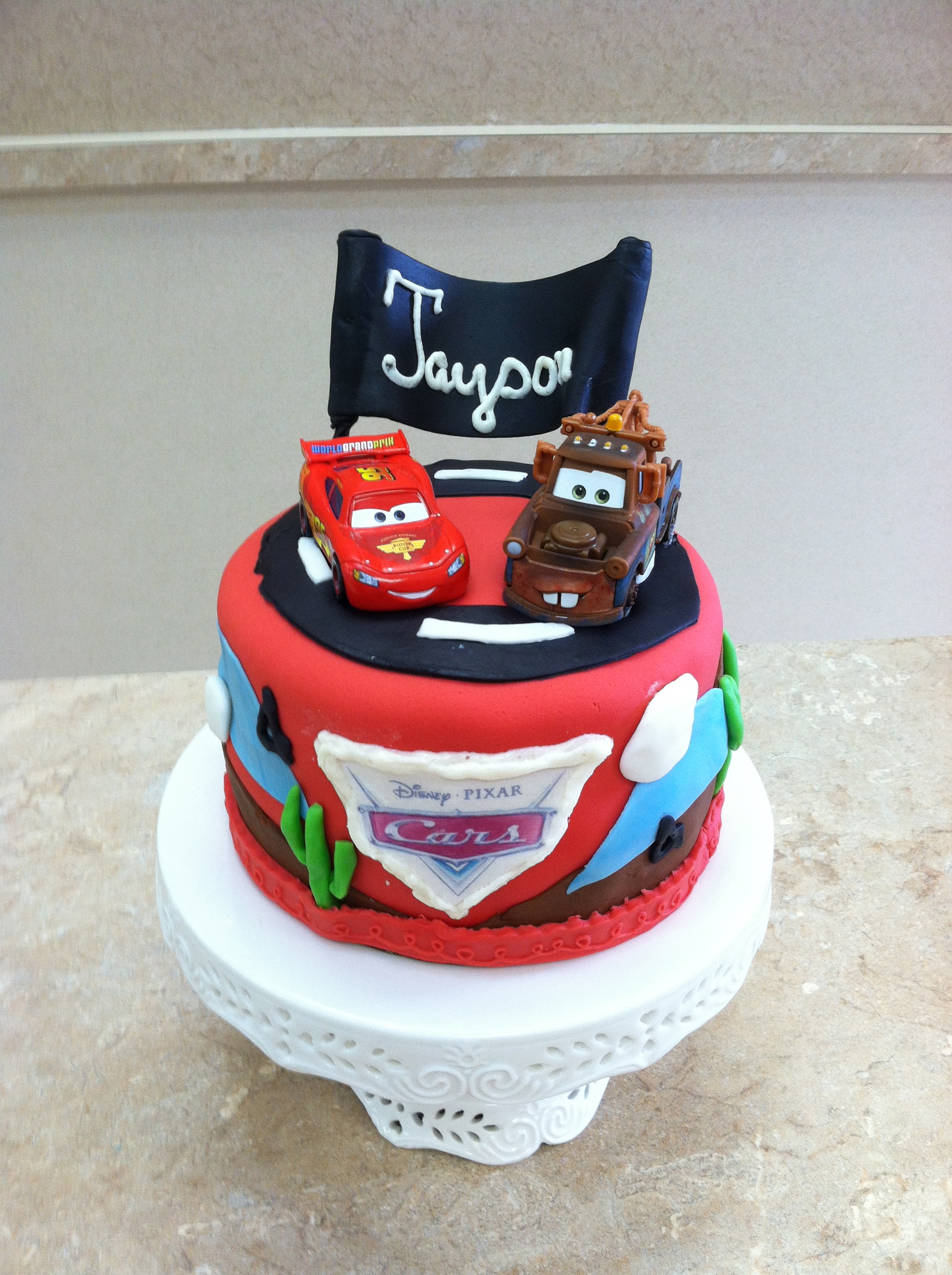 Cars Movie Theme Cake