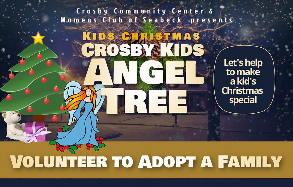 Crosby Kids Angel Tree (Details available soon!)