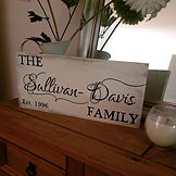 our family standing plaque 