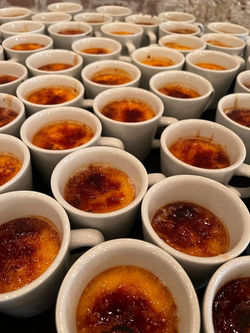 Creme brule in a cup