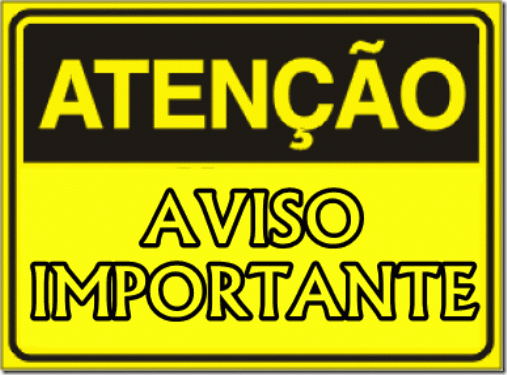 AVISO IMPORTANTE!
