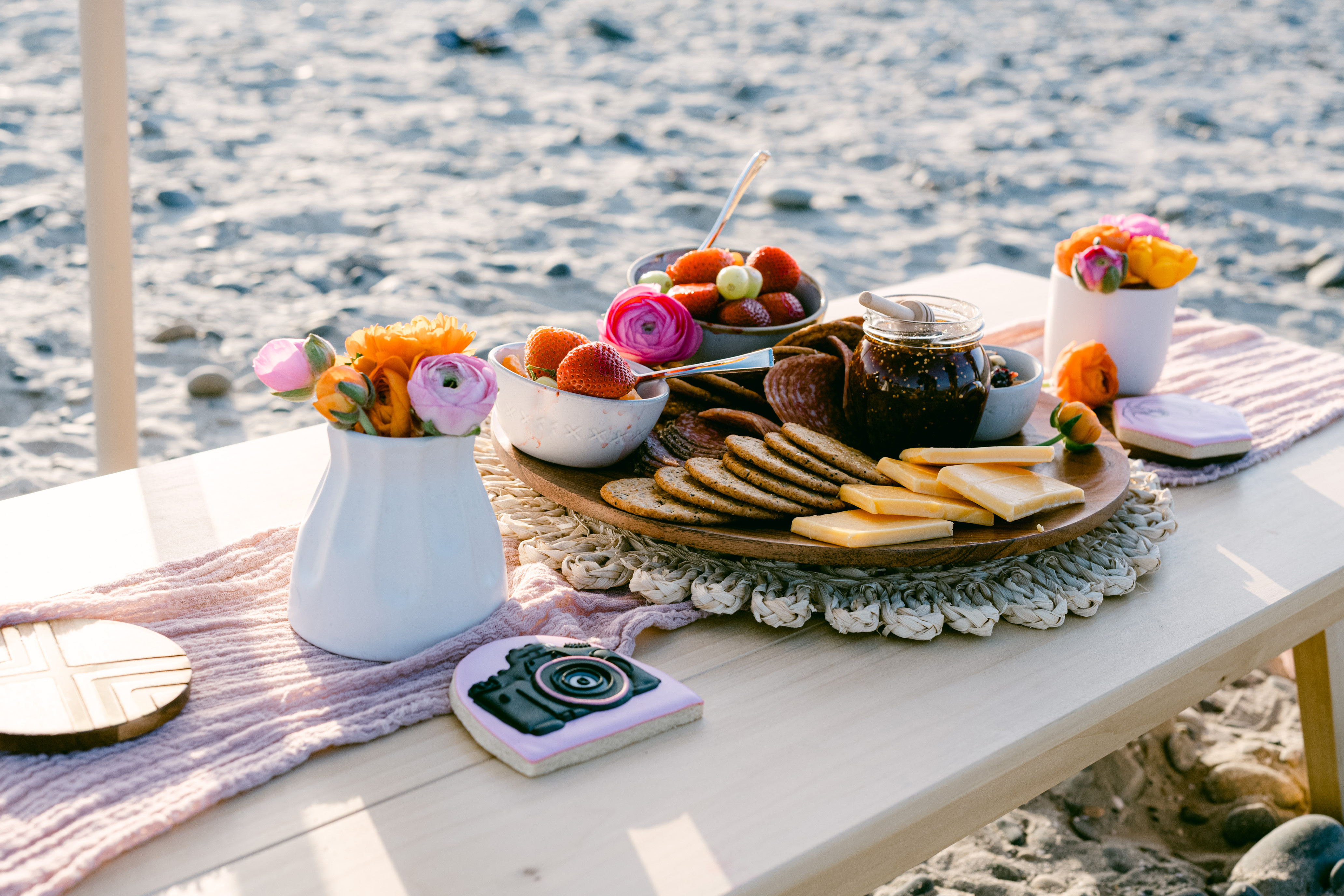 Arranged Food and Objects