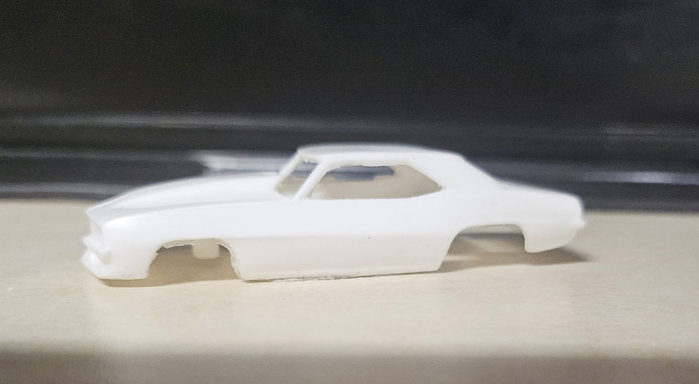HO scale resin Chevy Camaro pro street body driver side