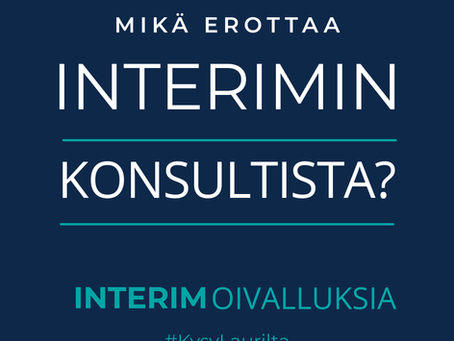 Mikä erottaa interimin konsultista – ja miksi sillä on väliä