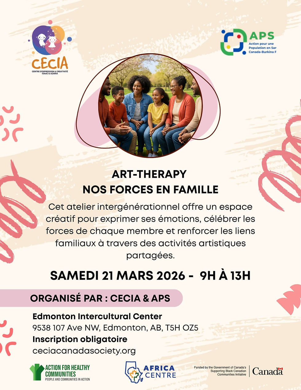 CECIA & APS: ART-THERAPY--NOS FORCES EN FAMILLE