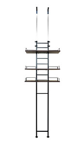 洗衣機上方專用收納架，穩固設計可擺放洗劑與毛巾