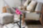 Overbed hospital-style table with height adjustment – ideal for home care, patient recovery, or comp
