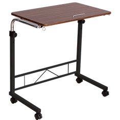 Ergonomic overbed tray with adjustable height – mobile bedside solution for elderly care, medical needs, or daily convenience