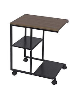 Portable C shaped snack table perfect for working on a laptop or enjoying meals on the couch