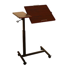 Overbed hospital-style table with height adjustment – ideal for home care, patient recovery, or compact bedroom use