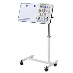 Multifunctional bedside table with adjustable tray – overbed desk for eating, writing, or laptop use in bed