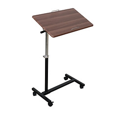 Multifunctional bedside table with adjustable tray – overbed desk for eating, writing, or laptop use in bed