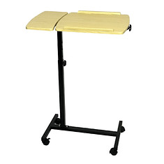 Ergonomic overbed tray with adjustable height – mobile bedside solution for elderly care, medical needs, or daily convenience