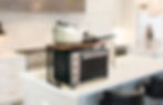 Space saving kitchen storage unit perfect for holding daily use appliances and utensils