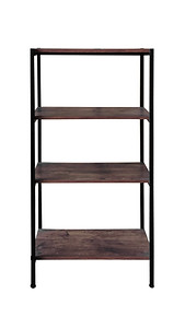 多層開放式層架適合收納書籍、雜物與裝飾品