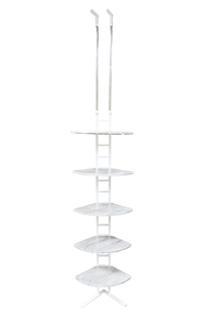 Adjustable freestanding shelf designed for versatile wall storage in living rooms, kitchens, or workspaces