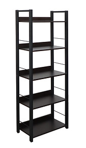 開放式收納架可作為書架或展示架使用，實用且美觀