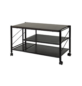 現代風格電視架可支撐平面電視並整齊收納影音設備