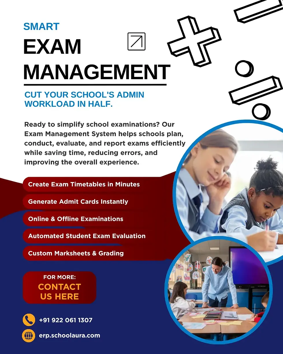 Automate Exam Planning, Scheduling, and Reporting with School Management Software