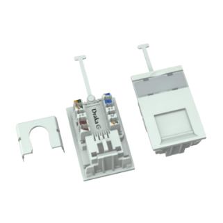 Draka Cat5e Unscreened Slim Line LJ6C Module – White