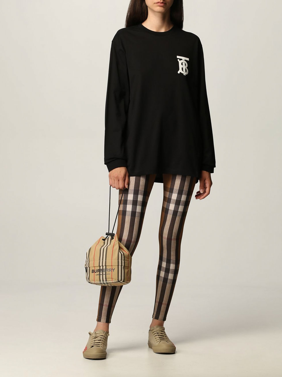 Miniature : Burberry cotton T-shirt with TB logo