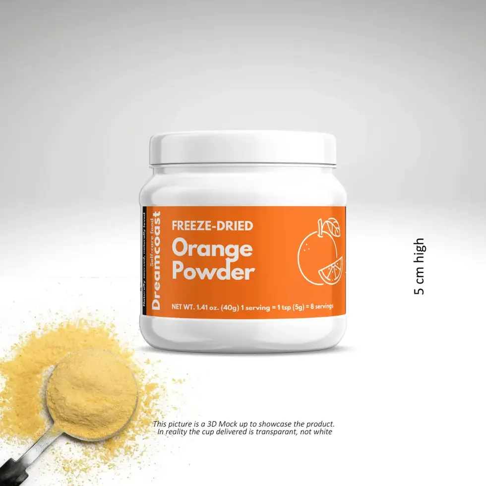 ORANGE POWDER, FREEZE DRIED, 40 GRAMS