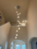 Modern Chandelier Installation - Hicks Creek Rd, Troutman NC