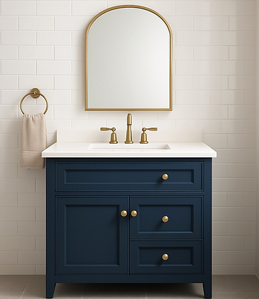 modern vanity cabinet installation - troutman nc