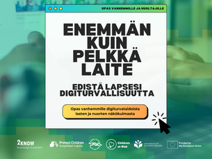 Opas vanhemmille digiturvataidoista: “Enemmän kuin pelkkä laite”