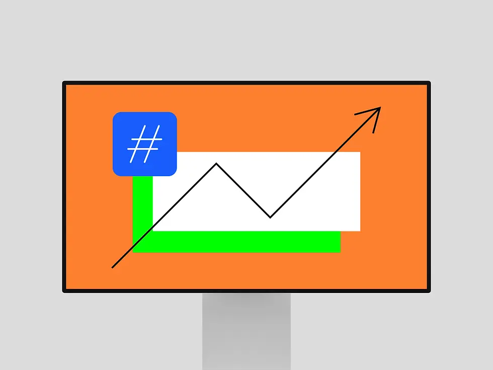 Un gráfico en ascenso en la pantalla de una computadora