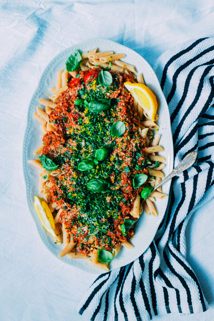VEGGIE BOLOGNESE & GREMOLATA