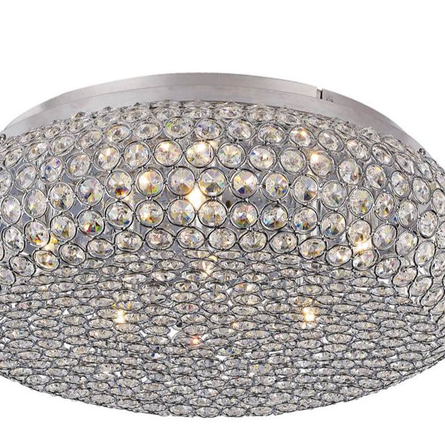 Thumbnail: Trans Globe 16'' Indoor Polished Chrome Modern Flushmount - MDN-1221