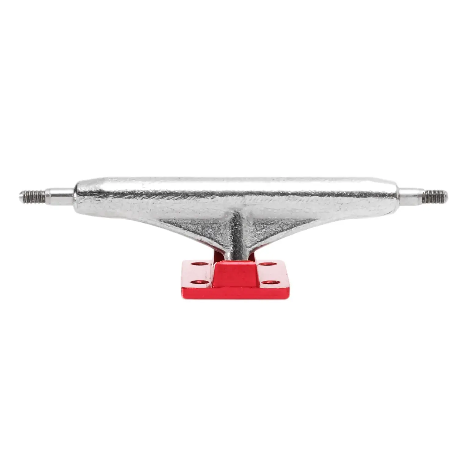 DYNAMIC TRUCKS new Engraved Baseplates - 34MM Silver Hanger, Red Baseplate