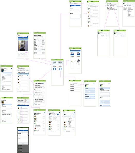 MentorAPM old mobile screen designs