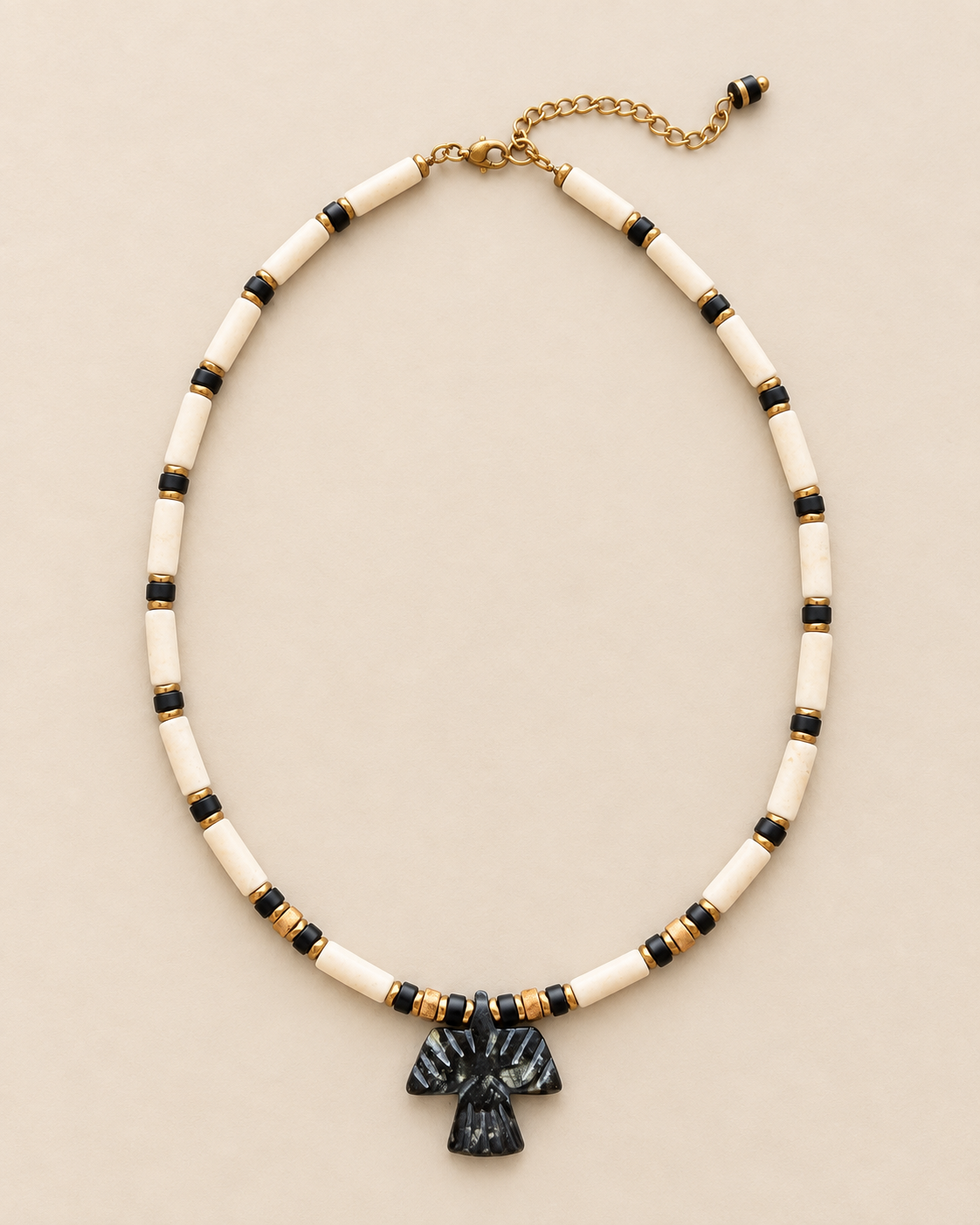 COLLIER APONI, collier amérindien, animaux Zuni