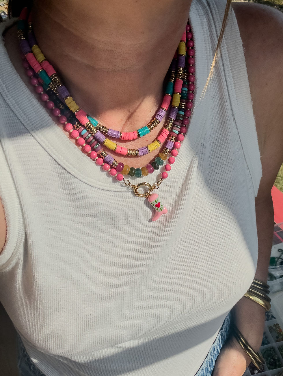 Thumbnail: COLLIER DRAGIBUS framboise
