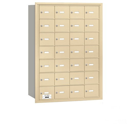 Thumbnail: 4B+ Horizontal Mailbox - 28 A Doors - Rear Loading - USPS Access
