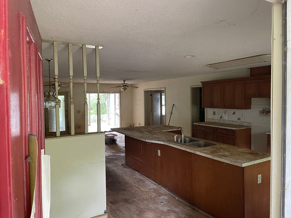 kitchen before renovations