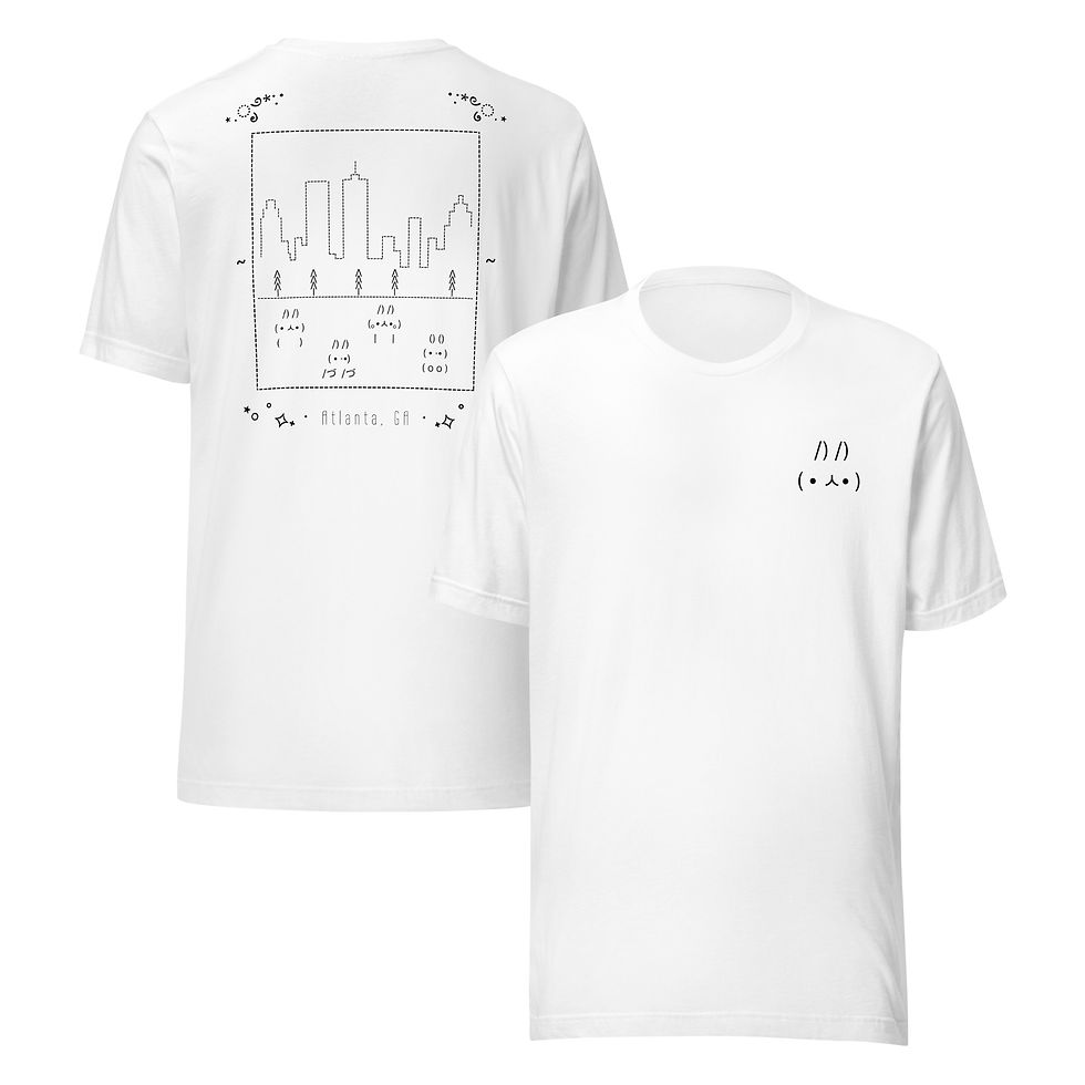 Thumbnail: ATL Unicode Bunnies Shirt - White