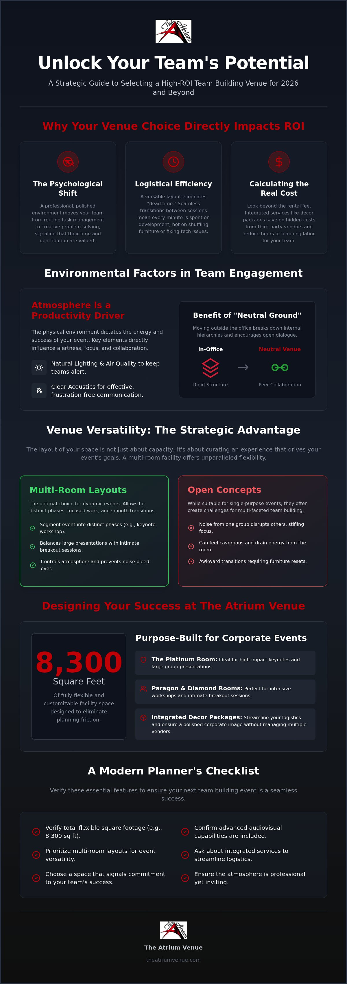 Team building event space