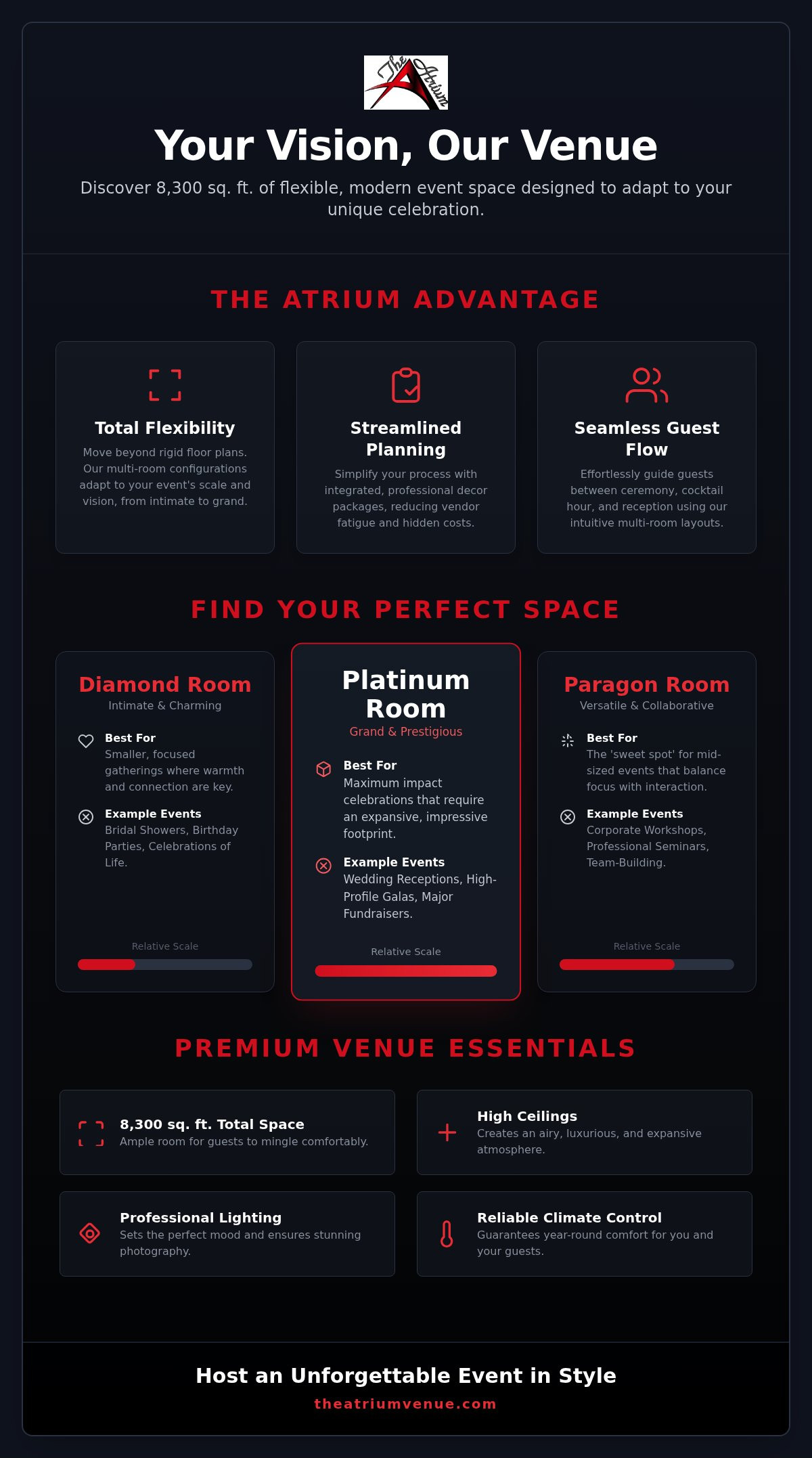Event space rental Country Club Hills IL