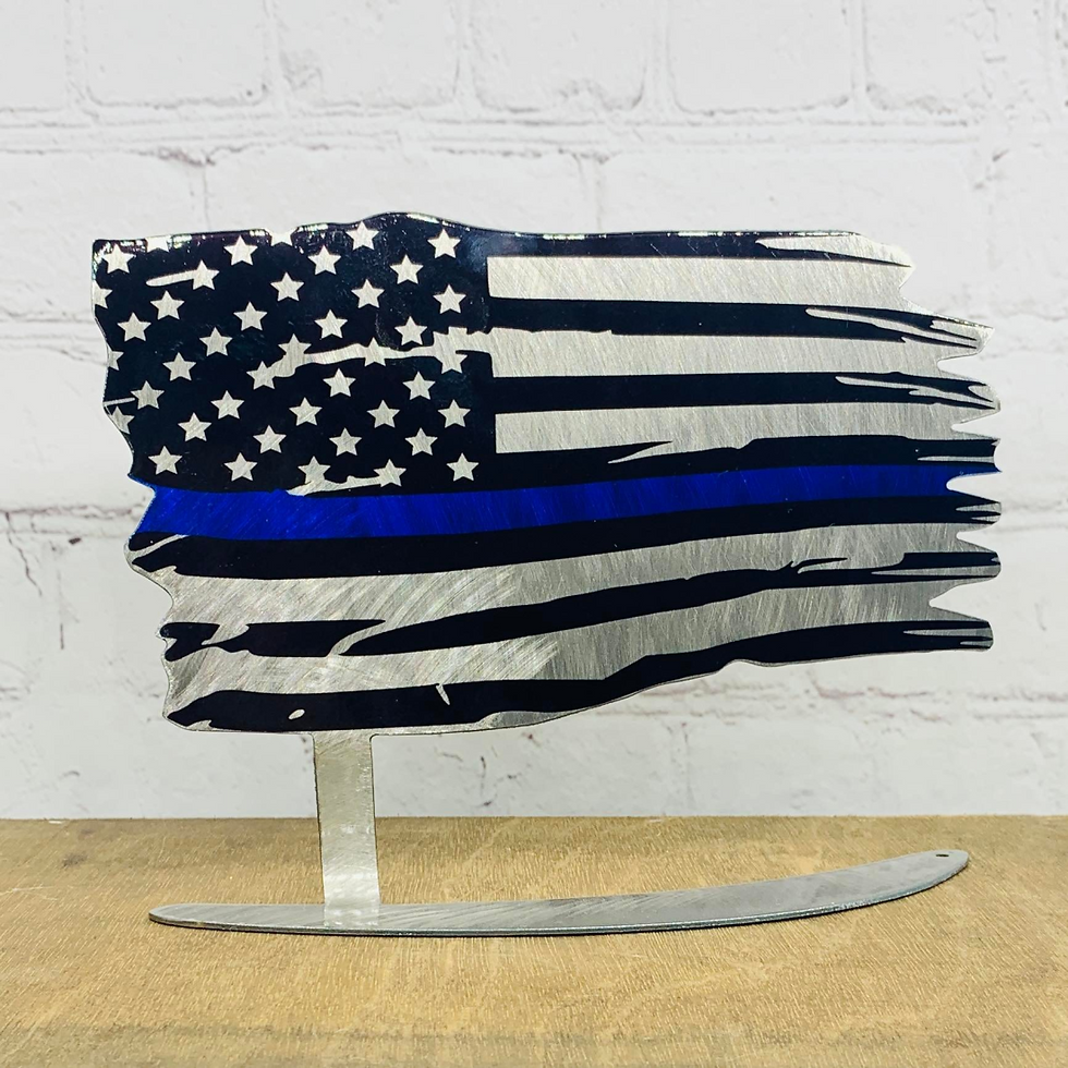 Thumbnail: American and Thin Line Desktop Tattered Flags, F-18