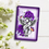 Thumbnail: Faith Cross, Purple with Butterflies and Roses, Aluminum Sign, S-10