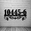 Thumbnail: Metal, Elegant Address Sign, 16 Inches Wide, C-1