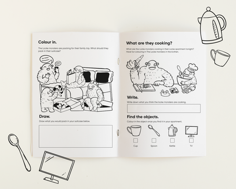 Kids activity sheet.