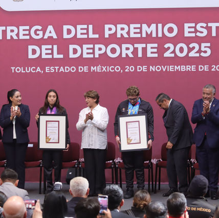 Edoméx reconoce a lo mejor del talento deportivo con el Premio Estatal del Deporte 2025