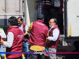 Secretaría de Movilidad del Estado de México entrega más de 8 toneladas de víveres para apoyar a estados afectados